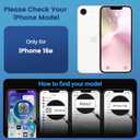 for iPhone 16e Case Clear, Compatible with Magsafe, Anti-Yellowing, Military-Grade Protection, Shockproof Slim Magnetic Phone Case Cover, Clear Pink