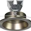 Halo 5000SN, 5" Trim Splay Satin Nickel Trim and Satin Nickel Splay