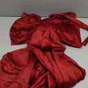 Giant Bow Decor Oversized Big Bows Decoration for Room Wall Backdrop 75x18 Inch Ribbon Tie for Wedding Valentines Day Birthday Party Baby Shower Supplies, Wine Red,Velvet