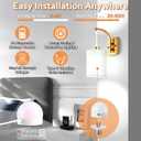 Battery Operated Wall Sconces Set of 2, Brass Gold Rechargeable Wall Sconces with Remote & Bulbs, Indoor Not Hardwired Wall Lights, 15 Colors Dimmable Cordless Wall Lamps for Living Room Hallway Foyer