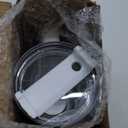 Whaline 40oz Dog Tumbler with Handle Straw and Lid Dog Paw Print Travel Tumbler Cute Coffee Cup for Women Friend Holiday Birthday Baby Shower