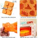 2 x Halloween silicone mold,skull silicone mold shape of intresting Skull Design for Chocolate Jelly Soap Fondant Candy Candles Pastry Gummies Cake DecoratingSquare