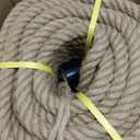 Heavy Duty Jute Rope - 1 1/4 Inch, 100 Feet, Natural Hemp for Crafts, Gardening, Bundling, Climbing, Hammock, Nautical, Tug of War, Railings, Home Decorating