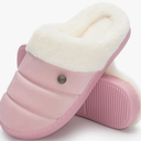 NineCiFun Women's Cozy Fuzzy Slippers Memory Foam Plush Soft Non-Slip House Shoes Warm Indoor Outdoor Slippers US 7-8