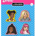 Barbie 4 Erasers 5 Pack