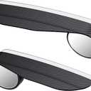 2PCS Car Blind Spot Mirrors, 2-in-1 Rain Eyebrow Reversing Side Rearview Mirror, 360 Adjustable Reflective Protective Cover, Universal for Most Cars