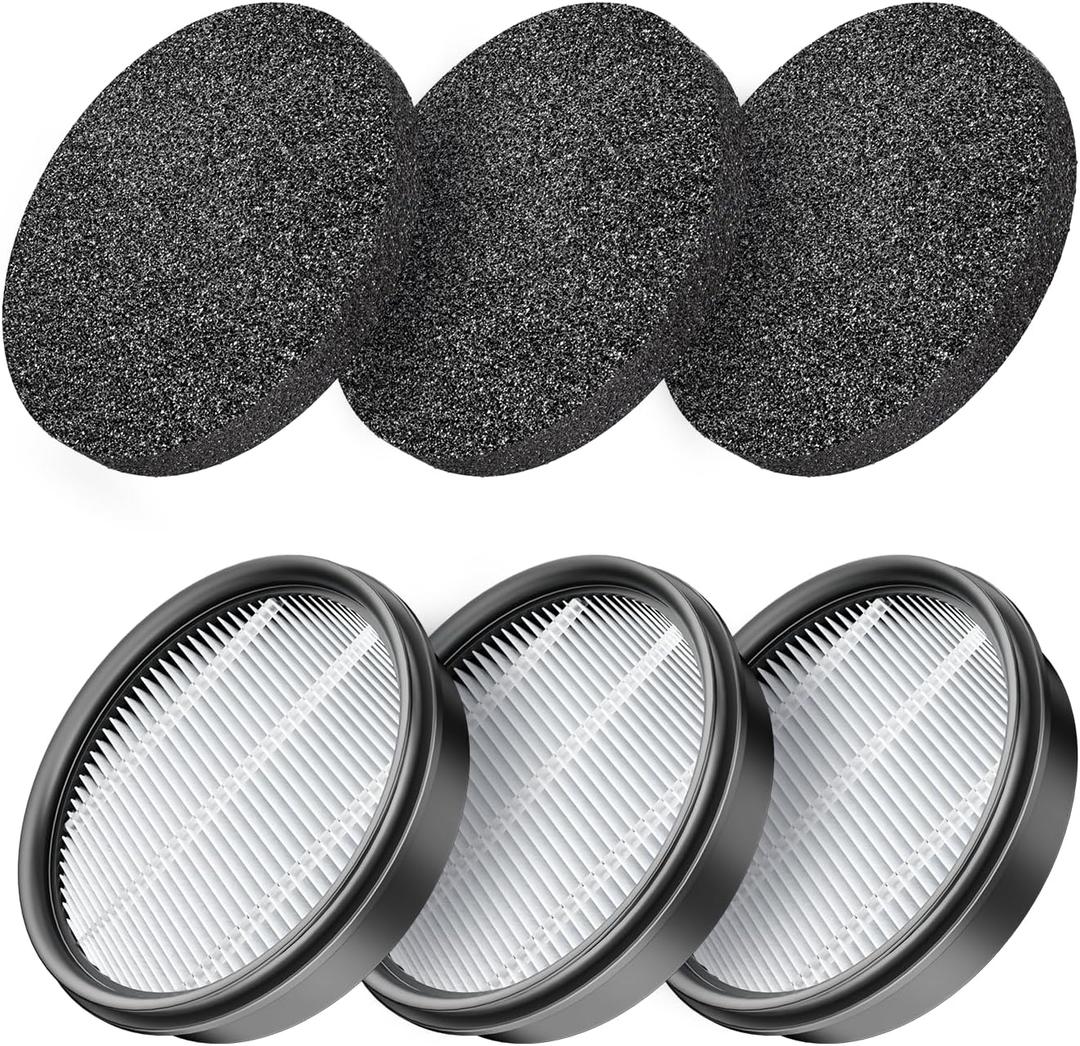 Trucozie HEPA Attachment for Cordless Vacuum Cleaner T550 3 Pack