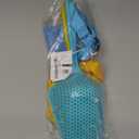 Beach Mesh Shovel with Beach Mesh Bag Beach Shell Bags for Holding Beach Shell, Toys Kids Filter Sand Scooper for Picking Up Shells Shark Tooth Sifter Dipper Beach Toys Accessories (Yellow+blue)