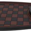 Multifunction Car Anti-Slip Mat Exclusive Phone Holder, Rotatable Car Phone Holder Dashboard Pad with Temporary Parking Number, Huge Capacity for Phones, Keys and Sunglasses (Black+Brown)