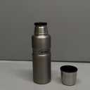 THERMOS Stainless King Vacuum-Insulated Compact Bottle, 16 Ounce, Matte Steel