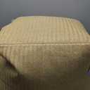 Big Joe Square Ottoman Weatherproof Bean Bag Footrest, Natural Basket Weave, Breathable Weather Resistant Fabric, 2 feet