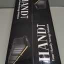 HANDT Overhead Garage Storage Rack, Connectable Heavy Duty Metal Ceiling Rails For Garage Storage Organization Shelving System, Hanging Racks For Tote Containers, Supports Up To 3 Bins, 2 Sets Black