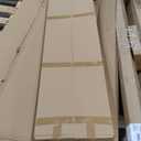 Red Lantern 6 ft. Tall Wooden Louvered Room Divider White 3 Panel