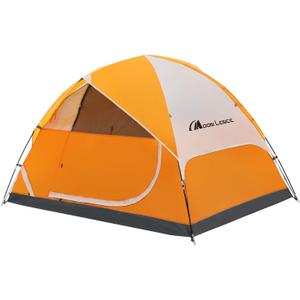 MOON LENCE Camping Tent 2 Person Tent Easy Setup Outdoor Tents Waterproof Double Layer for Camp and Backpacking Orange