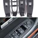 For 2023-2026 Mazda CX50 Gas and CX 50 Hybrid Accessories, Carbon Fiber Pattern Window Control Protective Panel, Interior Accessories Upgrade Trims Cover for 2025 2024 Mazda CX-50
