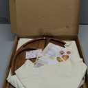 Extra Large Magnetic Charcuterie Board Cheese Board Gift Set 3 Part Square & Round & Heart Shaped Acacia Wood Charcuterie Cheese Boards Wooden Tray Serving Board Platter for Valentine