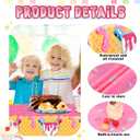 Gilprop 2 Pcs Baseball Ice Cream Drip Birthday Party Decorations Plastic Cute Birthday Tablecloth 108 x 54 Inches Disposable Rectangle Tablecover for Boys Girls Kids Baby Shower Party Supplies