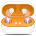Hearing Aids, Rechargeable Digital Hearing Aids for Seniors, Noise Cancelling with 16-Channel Sound Processing, Invisible Hearing Aids for Men Women with Charging Case (1, yellow)