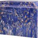 MAKEY'S Blue Pattern Classic Cultured Marble Cremation Urn for Human Ashes Adult Male/Female, Professional Decorative Cremation Urn for Ashes