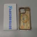 Reukdnv [Invisible 360° Spin Stand Magnetic Ring for iPhone 14 Pro Max Case [Compatible with MagSafe][Translucent Matte Back] Military Drop Protection Shockproof Cover with Kickstand 6.7", Desert Gold