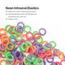 JMU Orthodontic Elastics 1/8 Light, 300 Pack, Neon, Orthodontic Rubber Bands Latex Free Intraoral Elastic Bands Made in USA