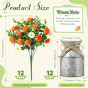 12 Sets Fake Orange Daisy Table Centerpiece Cutie Baby Shower Decor