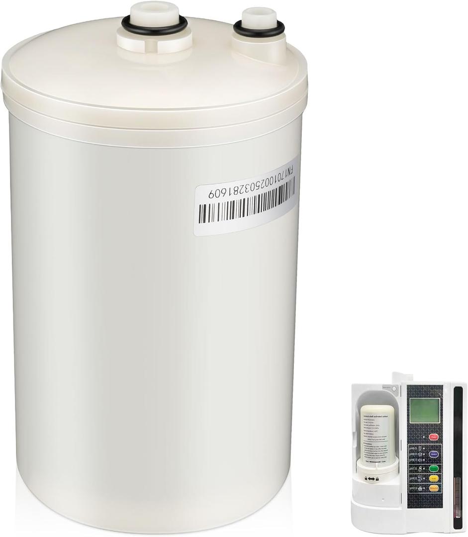 Qualirey Filter Replacement Compatible with HG-N Type Water Ionizer, Compatible with Enagic Kangen LeveLuk SD501, JrIV, KANGEN 8, Lead Removal filter (Not Original Type Before 2010)