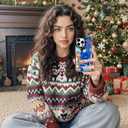 for iPhone 15 Plus Case Travel Adventure Collage Pattern Military Grade Drop Protection Voyage Slim TPU Cover with Camera Protection for Women Girls Travel Lovers (BlueRome)