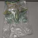 Nuanchu Christmas Star Tree Topper 10.4 x 9.4 Inch Large 3D Glitter Topper Ornament Metal Hollowed with 20 LED Lights Vintage Xmas Reflector Treetop New Year Holiday Indoor Decor(Gold)