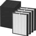 ProHEPA 9000 True HEPA Filters Replacement Compatible with VEVA ProHEPA 9000 Air Cleaner Purifier, 4 True HEPA Filters + 8 Activated Carbon Filters