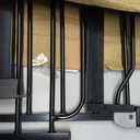 Regalo Safety 29-38.5" Baby Gate for Doorways & Bottom of Stairs, Pressure Mounted Baby Gate with Door for Babies, Toddlers & Pets, Tested & Safe for 30 Years, American Designed, American Owned, Black
