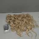 KooKaStyle Beach Blonde Hair Extensions Clip in Synthetic Highlight Hair Extensions Long Wavy 4PCS Thick Hairpieces 20 Inch for Women