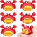 Civaner 6 Pcs Crab Toy Car, Crab Boil Party Favors, Small Pull Back Cars for Sea Animals Theme Party Favor Supplies