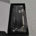 YUNZII IF99 Wireless Mechanical Gaming Keyboard with Smart LCD Display, QMK/VIA Programmable BT/2.4G/USB-C Gasket Mounted Hot Swap RGB 96% Layout for Mac/Win (Black, Cocoa Cream V2 Switch)