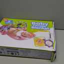 dearlomum Baby Play Mat Gym, Funny Play Piano Tummy Time Activity Mat with 5 Infant Sensory Toys, Music and Lights, Boy & Girl Gifts for Newborns 0 to 3 6 9 12 Months (Blue)