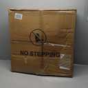 Flamaker Round Bistro Pub Table 2 Pack Modern Style Metal Base MDF Top Cocktail Bar Table Counter Bar Height for Pub, Dining Room, Party (Full Black)