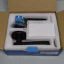 Fingerprint Door Lock Biometric Door Knob with Keypad Keyless Entry, 5-in-1 Door Locks for Bedrooms(Fingerprint/App/Code/Key/IC Card), Home Hotel Office Apartment Black