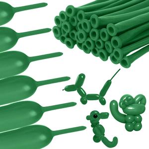 Green 260 Balloons, 50 PCS Long Balloons, Animal Balloons, Long Balloons for Tying Balloon Arch, 260 Balloons Green, Balloon Animal Balloons, Balloons for Balloon Animals, Green Balloons