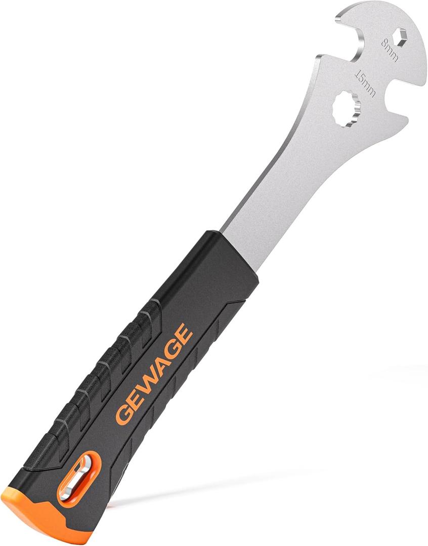 Bike Bicycle Pedal Wrench - Bicycle Pedal Removal Tool With Extra Long Handle-Pedal Spanner Double Wrench For Mountain Road Bike