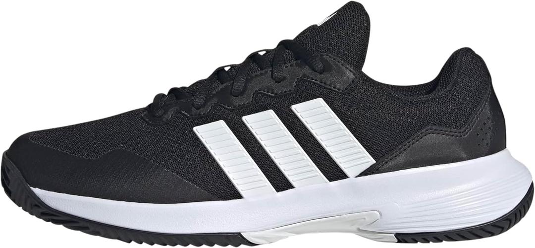 Adidas Men's Gamecourt 2 M, Black/ White/ Silver Metallic, 10