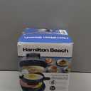 Hamilton Beach Breakfast Sandwich Maker with Egg Cooker Ring, Customize Ingredients, Perfect for English Muffins, Croissants, Mini Waffles, Perfect White Elephant Gifts, Silver (25475) (Single)