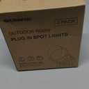 SUNVIE RGB Spot Lights Outdoor 12W LED Color Changing Landscape Lights with Remote Control 120V RGBW Landscape Lighting Waterproof Outdoor Spotlight for Yard Garden Patio Lawn Decorative, 2 Pack