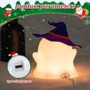 2 x 1800mAh Rechargeable Night Light, LED Dimmable Silicone Nightlight for Kids, RGB Color Glow, 30 Mins Timmer Bedside Lamp for Bedroom/Nursery/Decor (Purple)