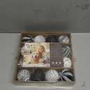 DecorbyHannah Christmas Ornaments Decorations,21ct Black and White Christmas Tree Ornaments Sets, terproof Christmas Ball Hanging Ornaments for Home or Table Decor