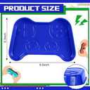 Tiangrid 24 Pcs Video Game Birthday Party Supplies, 10 x 6 Inch Video Game Plastic Food Serving Trays Large Gamepad Shaped Plates for Party Decorations