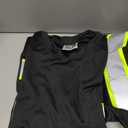 SKSAFETY High Visibility Safety Shirts for Men with Pockets 3 Pcs - Quick Dry Class 2 Hi Vis Construction Work Shirts for Men, Short Sleeve Breathable Birdeyes T-Shirts with Reflective Tapes (Black, 5XL)