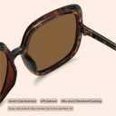 miyya Oversized Polarized Sunglasses Women, Trendy Retro Sun Glasses for Women 2025, Oversized Shades 2 Pack