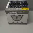 Led Garage Light - 20000LM Super Bright 6500K Garage Lights Ceiling Led w/ 8 Adjustable Panels Garage Shop Light Compatible for E26/E27 Socket Applicable for Workshop Barn Warehouse Attic