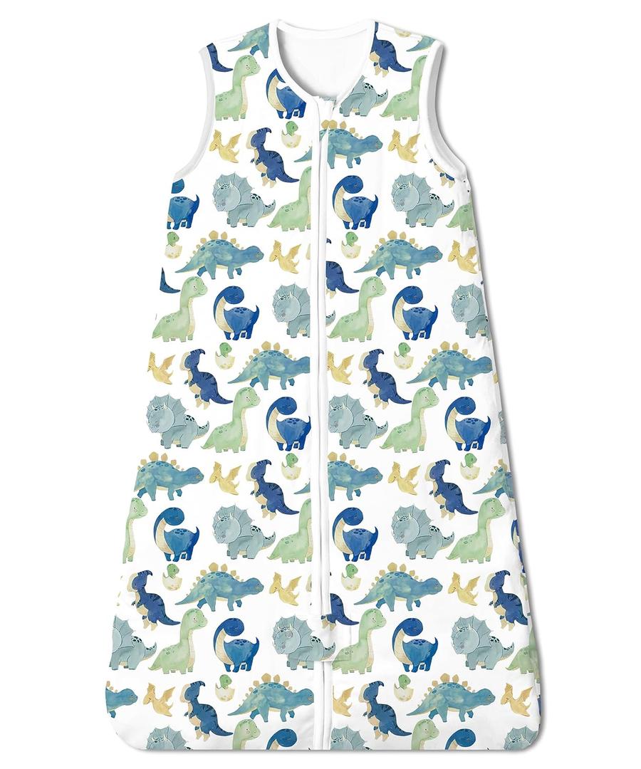 TotAha Dinosaur 1.0 TOG Toddler Sleep Sack 2T-3T-4T for Girls Boys, Buttery Soft Sleeping Sacks with 2-way Safe Zipper, Premium All Season Sleep Bag