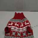 Vehomy Dog Christmas Sweater Xmas Pet Winter Knitwear Clothes Classic Warm Turtleneck Sweater Reindeer Snowflake Argyle Sweater Outfit for Medium Large Dogs XL